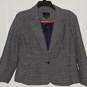DKNY Women's Black and White Blazer